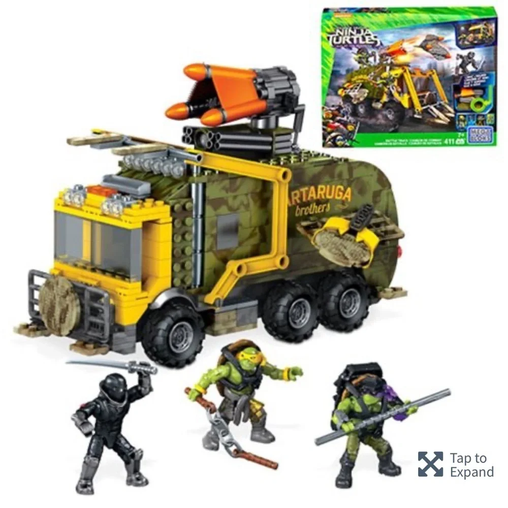 Mega bloks Teenage Mutant Ninja Turtles battle truck set new in sealed box rare